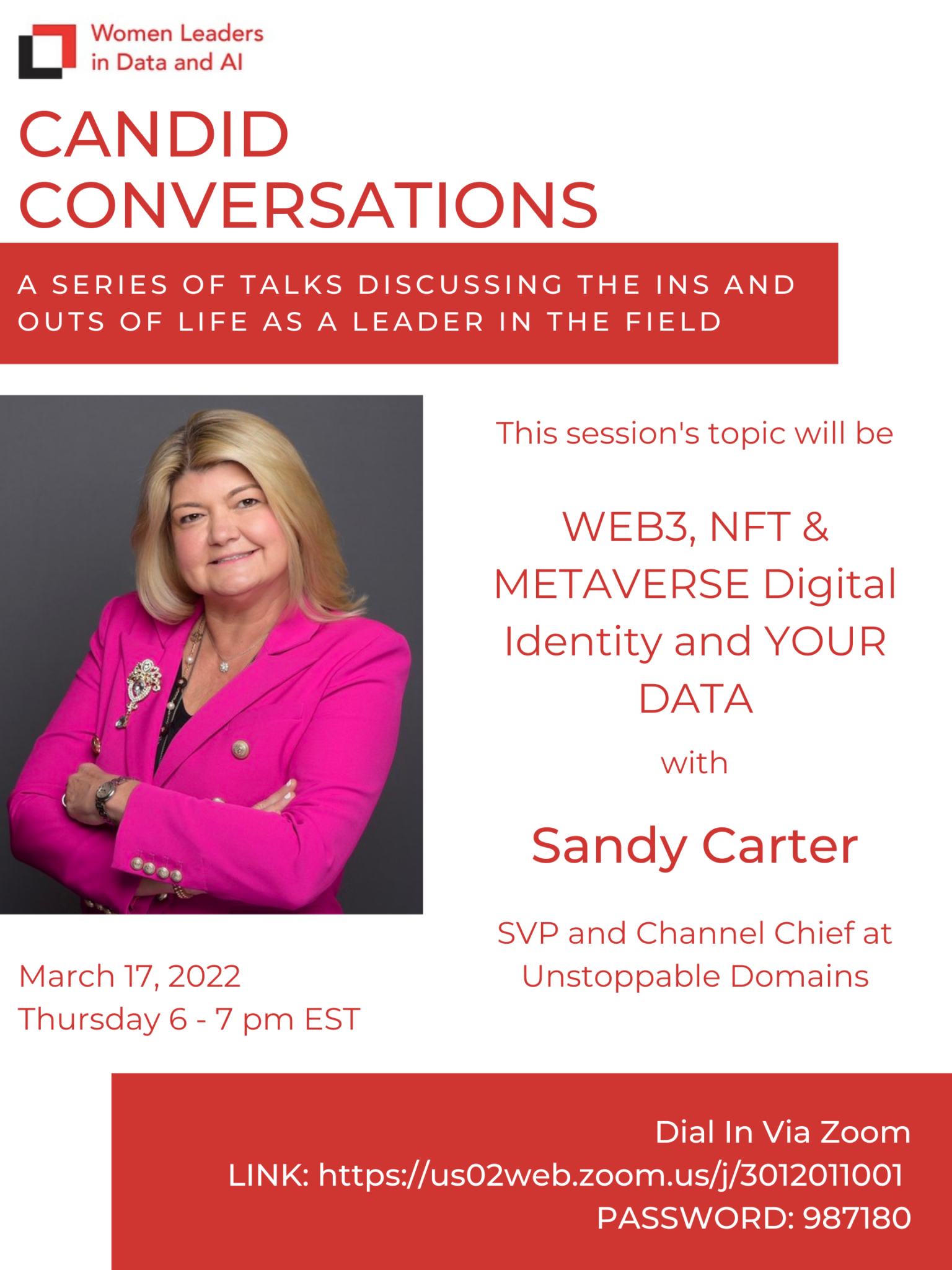 Candid Conversation With Sandy Carter Web3 NFT Metaverse Women 