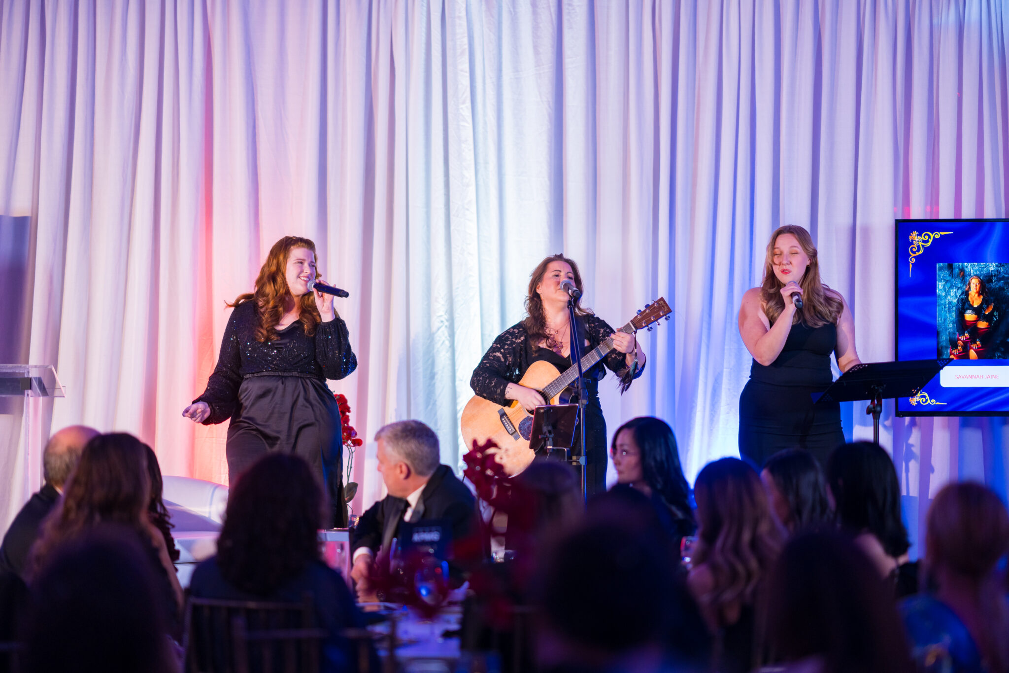 Live music on the gala stage