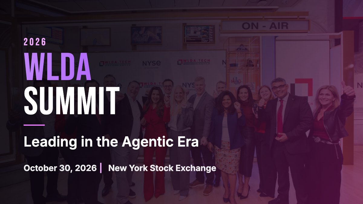 2026 WLDA Summit — Leading in the Agentic Era, October 30, 2026 at the New York Stock Exchange